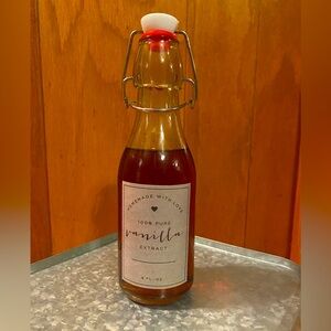 Homemade vanilla extract made from premium organic Tahitian vanilla beans